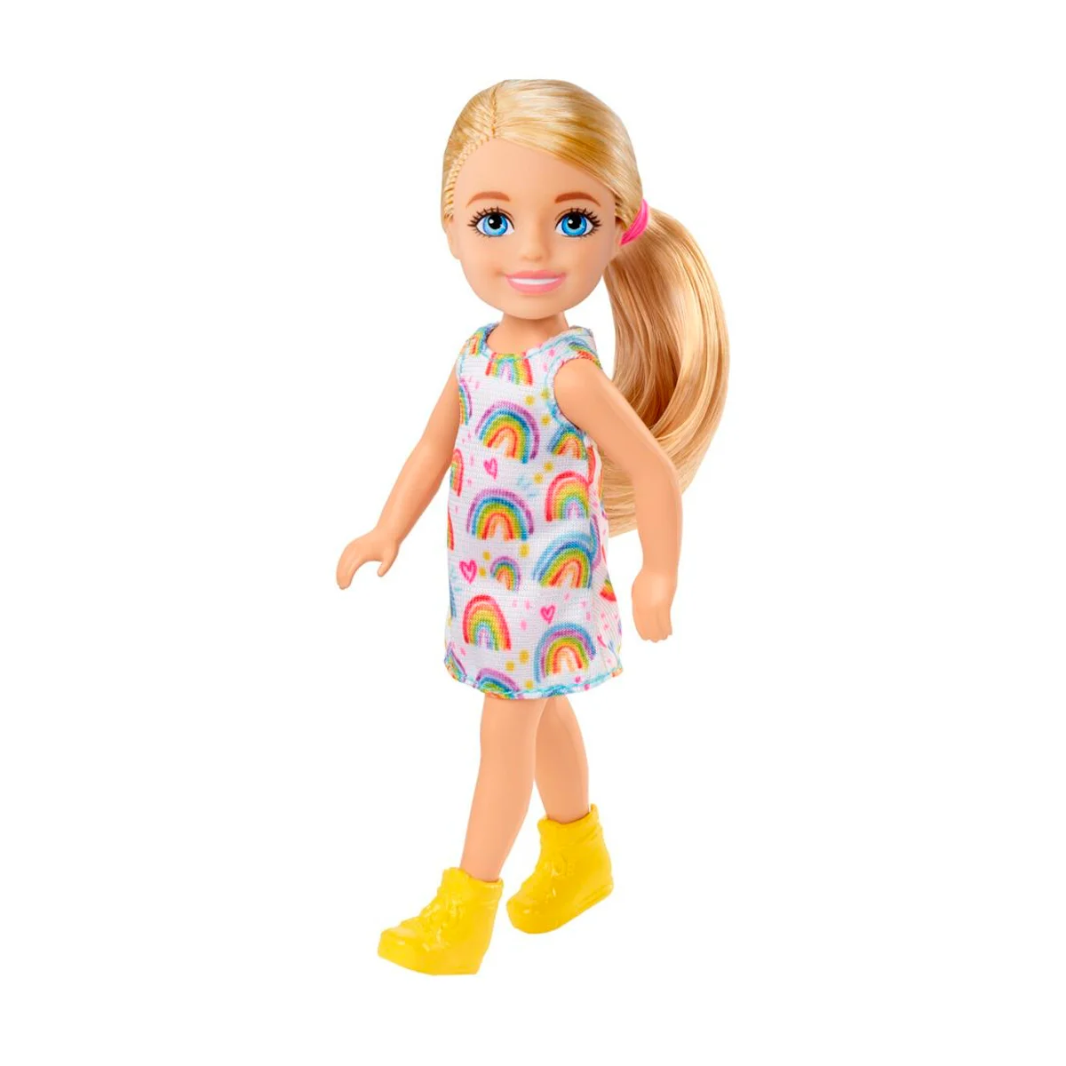 mærke september maternal Barbie Chelsea dukke, regnbuekjole - Køb online til kun kr. 79.95
