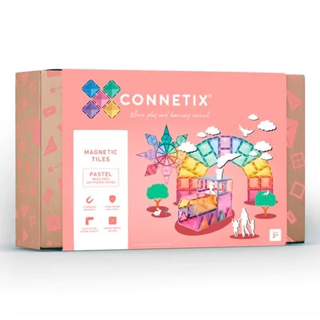Connetix Pastel mega pakke - 202 dele