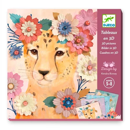 Djeco Paper creations, dyr i blomster 3D