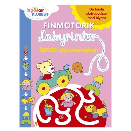 Finmotorik-labyrinter, bamse
