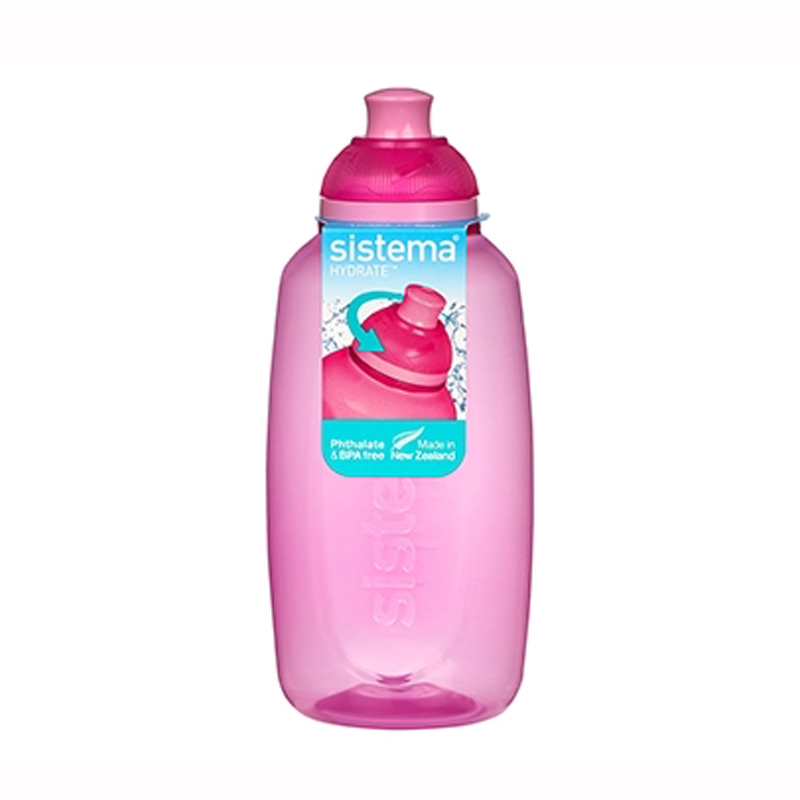 Sistema Twist and Sip drikkeflaske, 380 ml pink