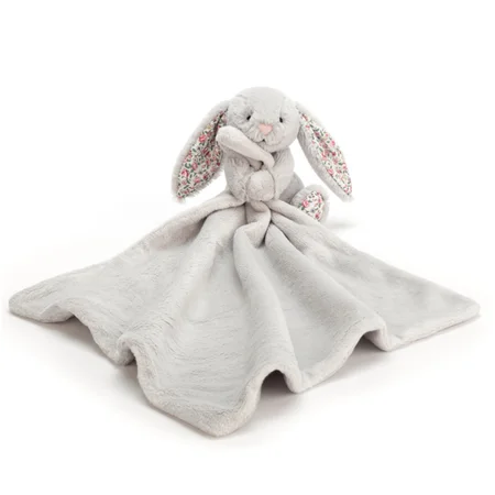 Jellycat nusseklud, bashful kanin - blossom silver