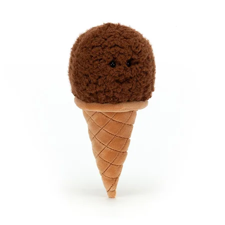 Jellycat Ice Cream Chocolade, 18 cm