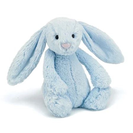 Jellycat bamse, bashful kanin lyseblå - 31 cm