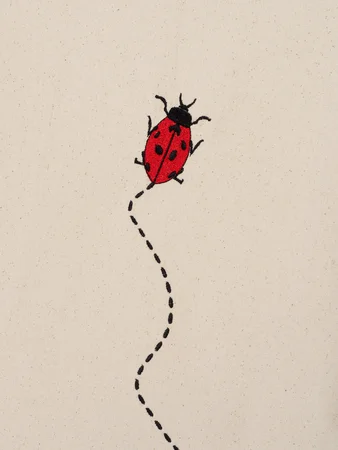 Ferm Living legetelt, Natural Ladybug