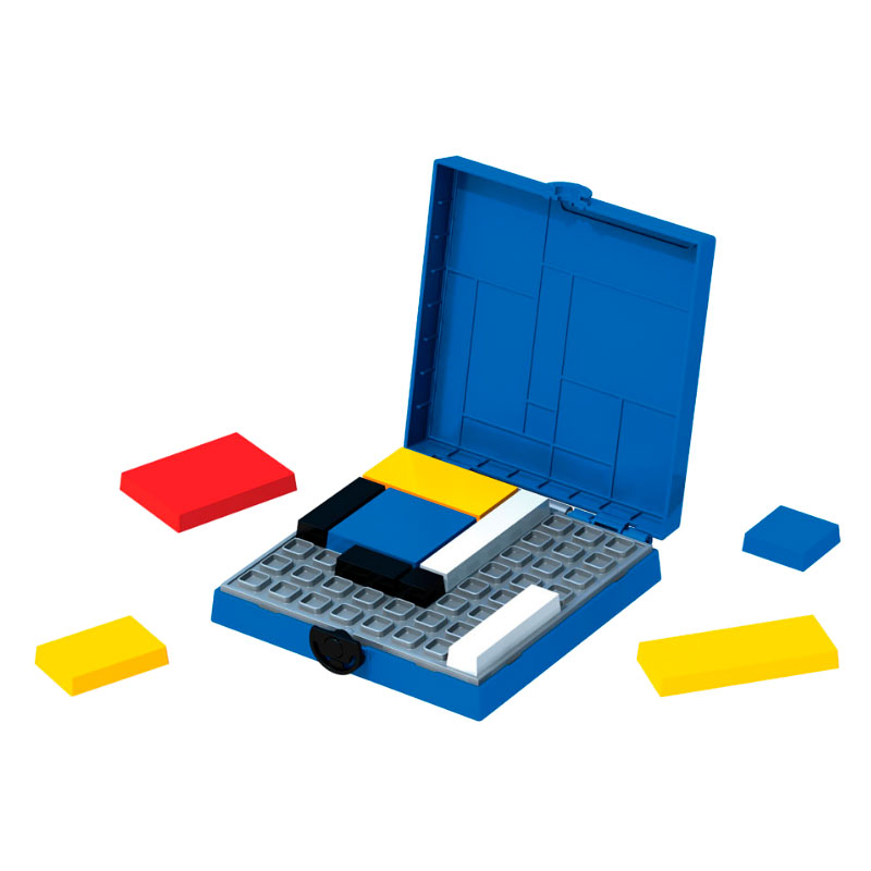 Mondrian Blocks, blå