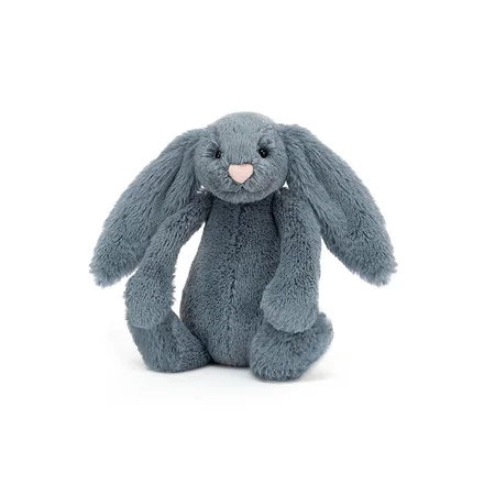 Jellycat Bashful kanin, Dusky Blue - 18 cm