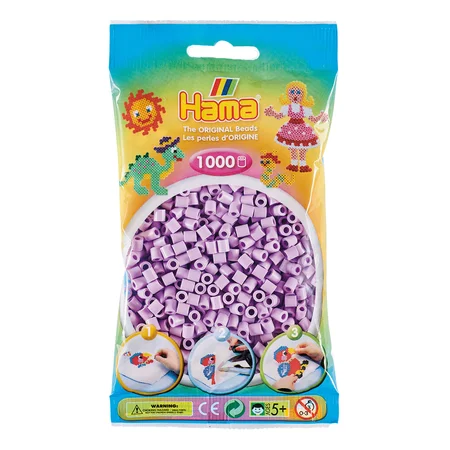 HAMA perler 1000 stk pastel lilla, frv 96