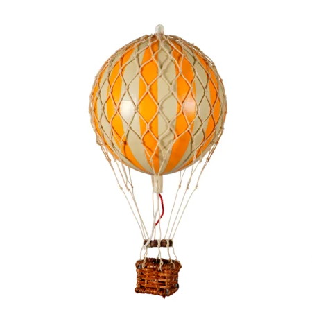 Authentic Models luftballon 8,5 cm - orange og elfenben