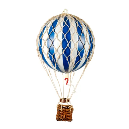 Authentic Models luftballon 8,5 cm - blå og hvid