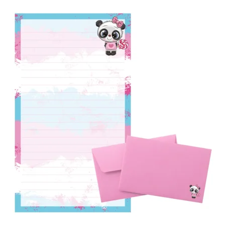 Tinka brevpapir, panda