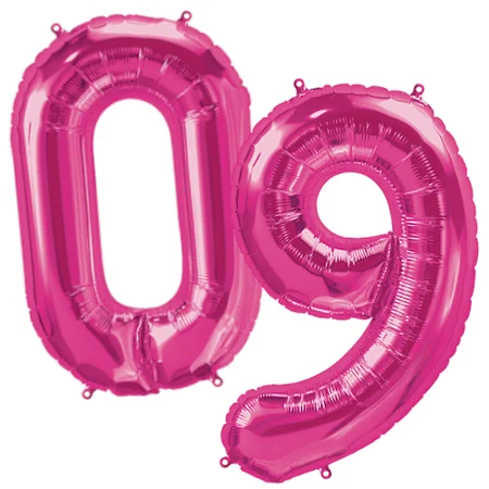 Northstar Balloons stor folieballon, tal - pink