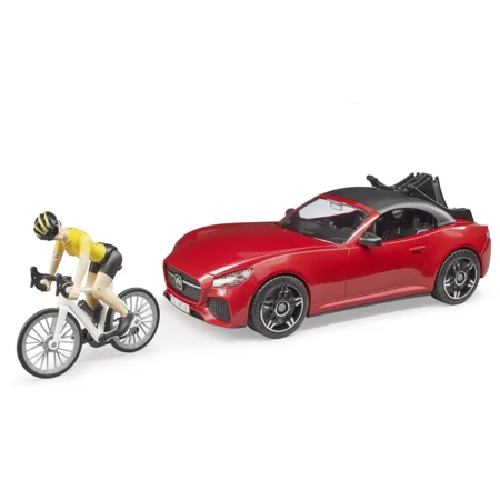 Bruder Roadster m 1 cykel og cyklist