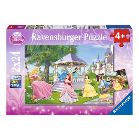 Disney prinsesser puslespil 2-i-1, 24 brikker