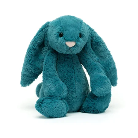 Jellycat Bashful kanin, Mineral blå mellem 31 cm