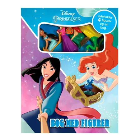 Disney Prinsesser - Bog med figurer (4 figurer og en papbog)