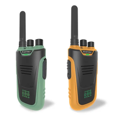 Kidywolf walkie talkie-sæt, grøn/orange