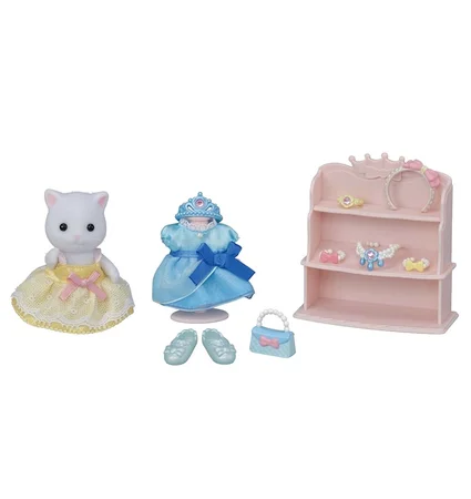 Sylvanian Families, prinsesse påklædningssæt og perserkat pige