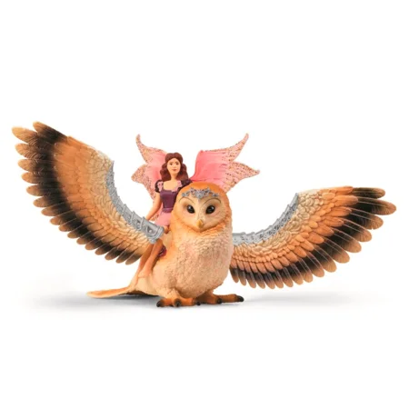 Schleich Fairy in Flight on Glam Owl V2