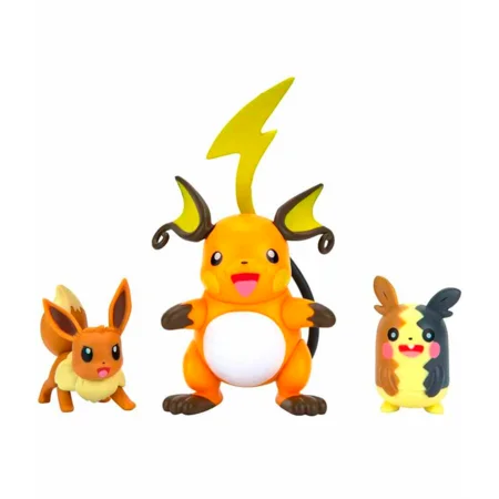 Pokemon Battle figures sæt, Raichu-Morpeko-Eevee