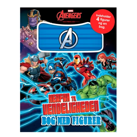 Marvel Avengers - Bog med figurer (4 figurer og papbog)
