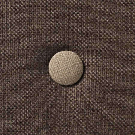 by KlipKlap 3-fold single madras, brun med sand knapper