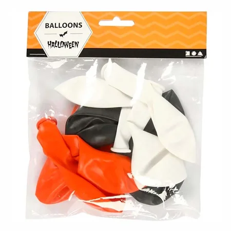 CC Hobby balloner , sort, hvid og orange