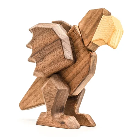 Fablewood træfigur m.magneter, Papegøjen