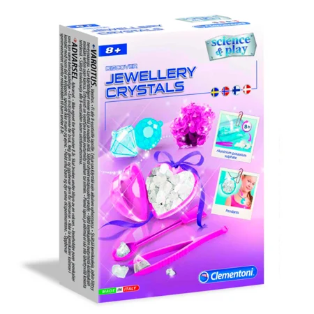 Clementoni Science & Play LAB, My first discovery, pink krystaller