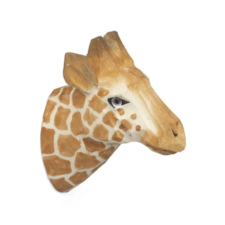 Ferm Living håndskåret knag, giraf
