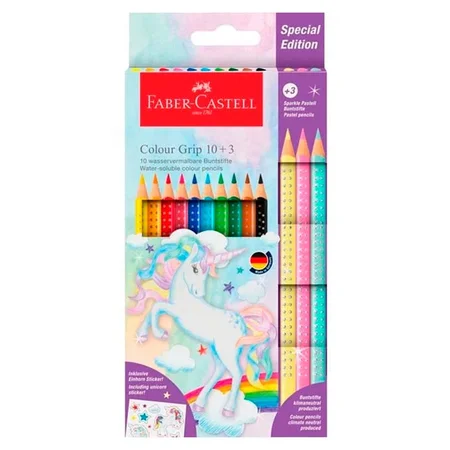 Faber-Castell grip farveblyanter, unicorn 10 + 3