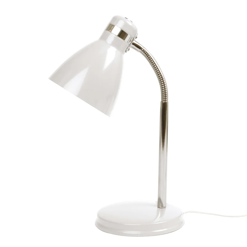 Leitmotiv metal bordlampe, Study - white