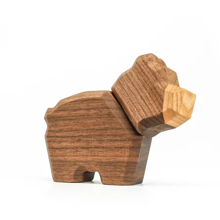 Fablewood træfigur m.magneter, Den lille bjørn