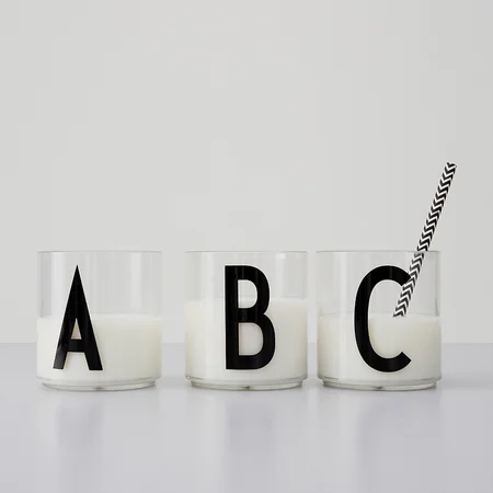 Design Letters personlig drikkeglas i tritan, A-Z