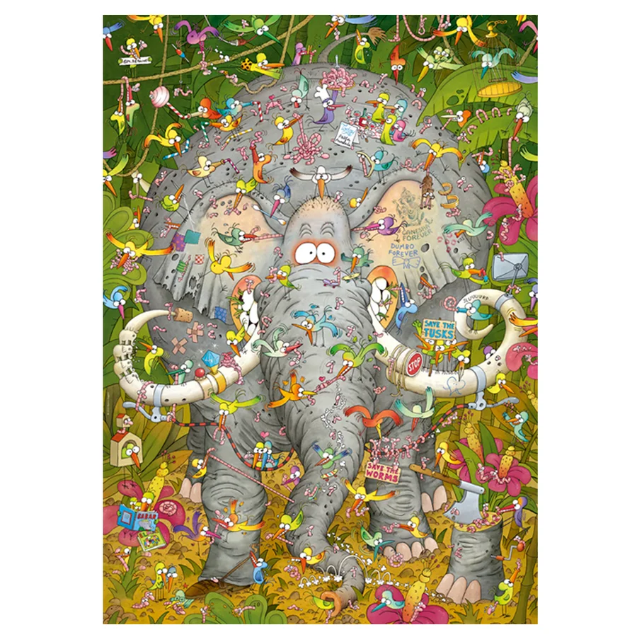 Heye Puslespil, Elephants life - 1000 brikker