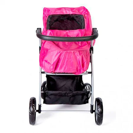 Mini Mommy regnslag til dukkevogn, pink