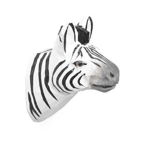 Ferm Living håndskåret knag, zebra