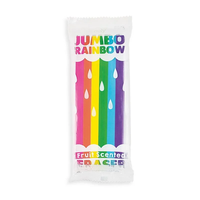 Ooly jumbo viskelæder med duft, rainbow