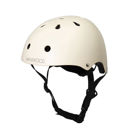 Banwood classic cykelhjelm, mat cream