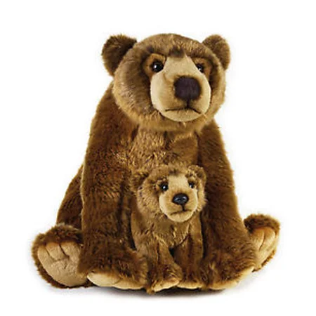 National Geographic bamse, Grizzlybjørn med unge 31 cm