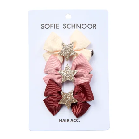 Sofie Schnoor hårspænder, sløjfe med stjerne, 3 stk