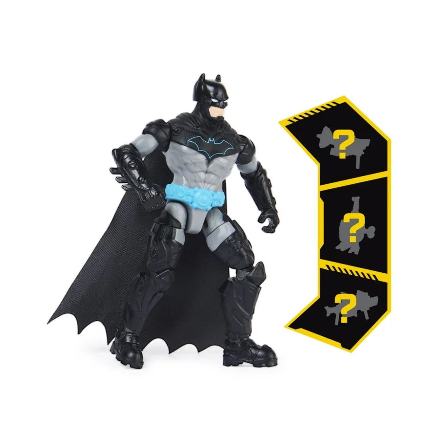 Bat-tech Batman figur 10 cm grå-sort