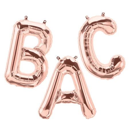 Northstar Balloons folieballon, bogstav - rose gold