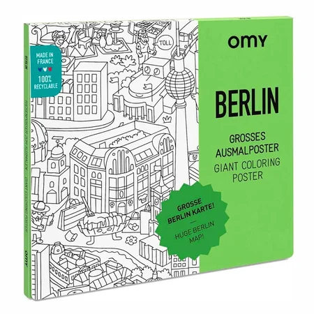 OMY Plakat til farvelægning 100x70, Berlin