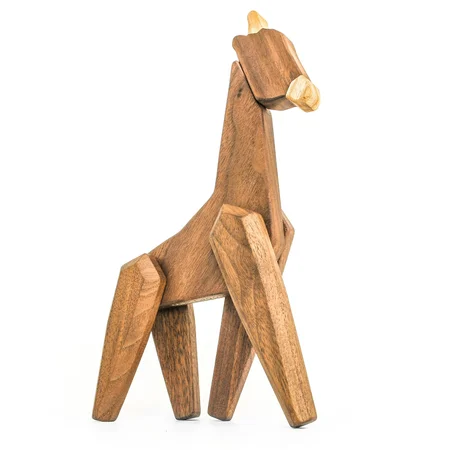 Fablewood træfigur m.magneter, Giraffen