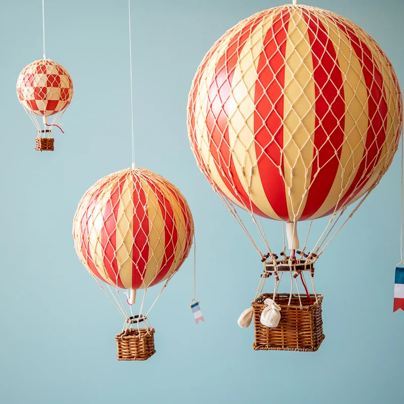 Authentic Models luftballon 8,5 cm - rød tern