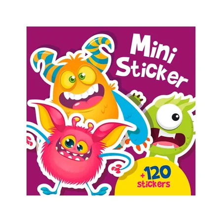 Snip Snap Snude mini stickers, monstre