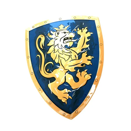 Noble knight ridderskjold blå