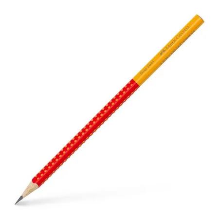 Faber Castell grip blyant, 2-farvet rød/gul