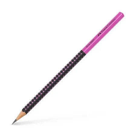 Faber-Castell grip blyant, black/pink